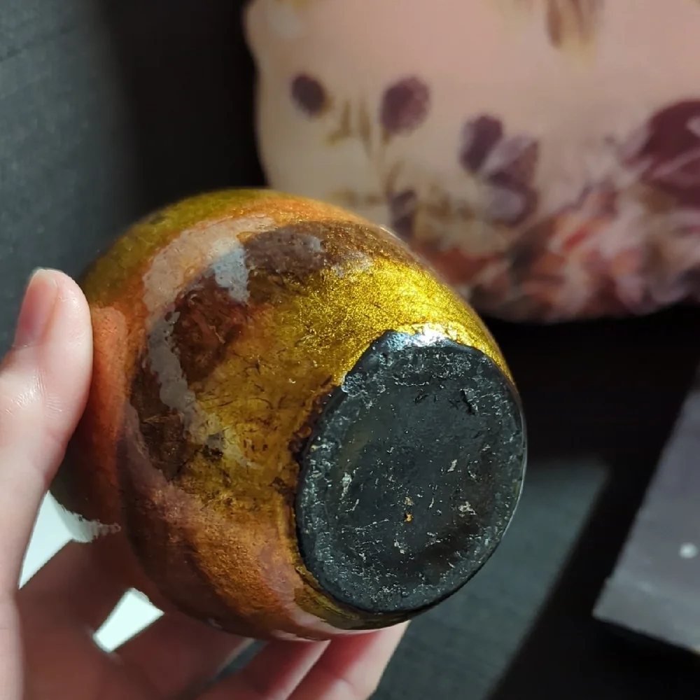 Handcrafted Multicolor Ceramic Vase - Picture 2 of 4